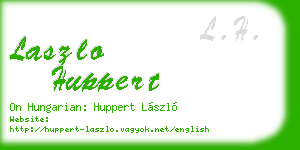 laszlo huppert business card